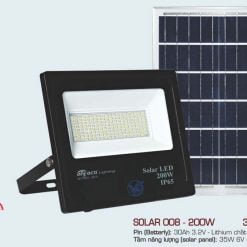 Đèn năng lượng mặt trời 200w Anfaco solar 008